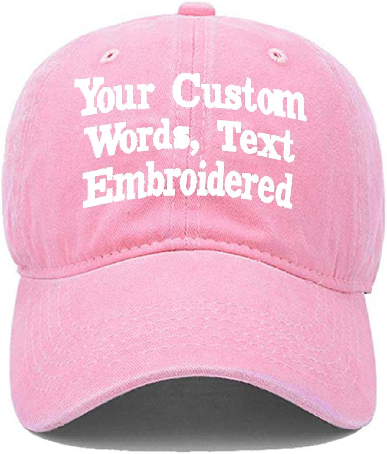 Custom Embroidered Baseball Hat Personalized Adjustable Cowboy Cap Add Your Text