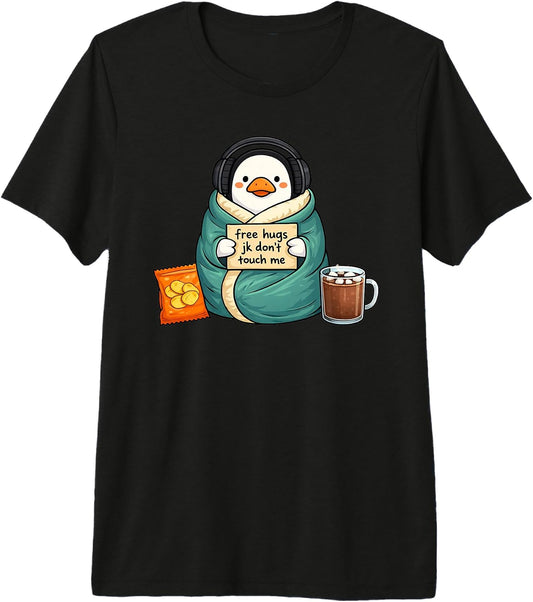Cute Goose Funny Cottagecore Humor Tee