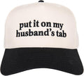 Tab Embroidered Trucker Hat for Women & Men - Vintage Two-Tone Snapback Baseball Cap - Trendy, Western Style Hat