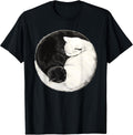 Yin Yang Cat Lover Cat Mom Men Women Kids Funny Cat T-Shirt