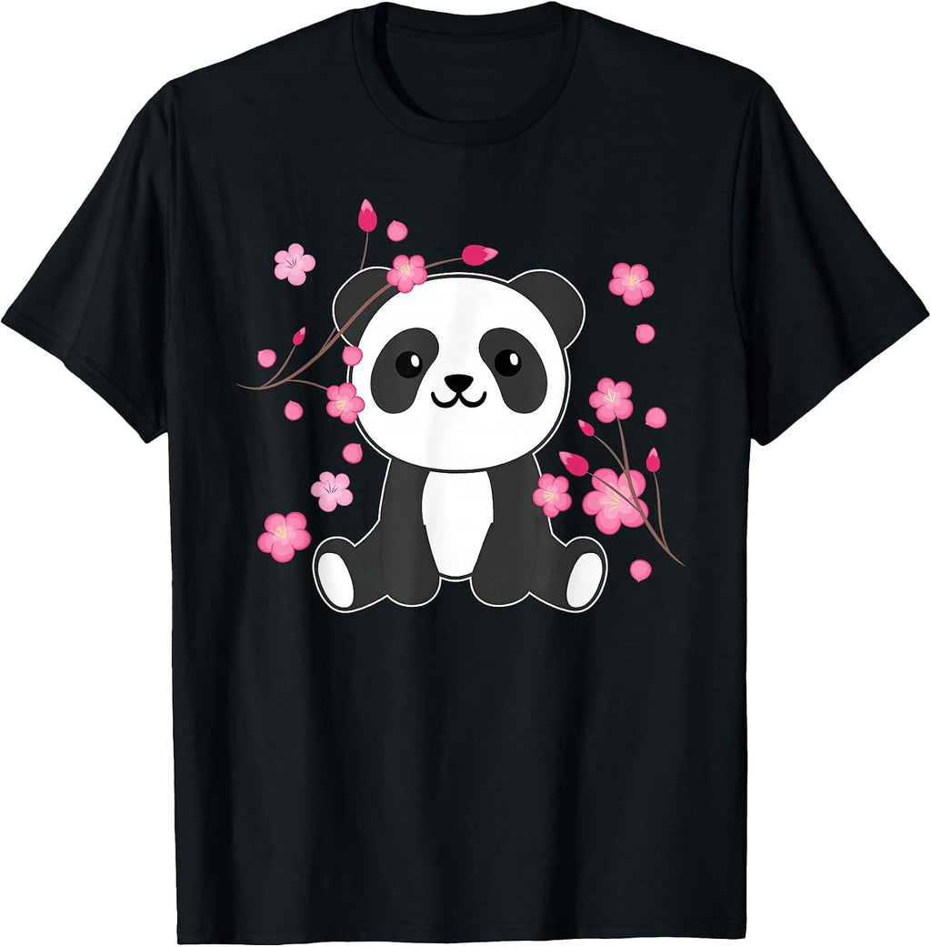 Cute Animals In Cherry Blossoms With Petals