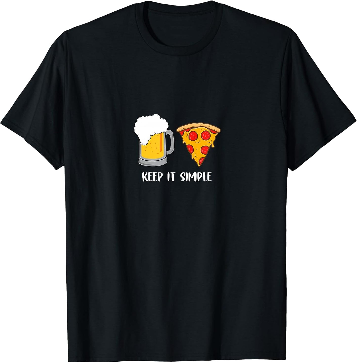 Funny Simple Pizza & Beer Tees