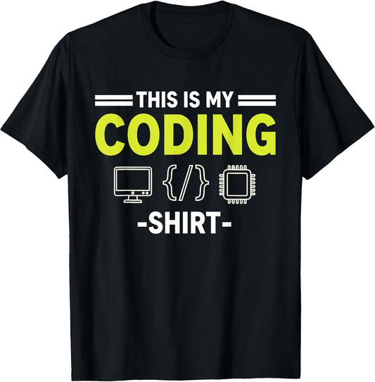 This Is My Coding Shirt Funny Shirts.