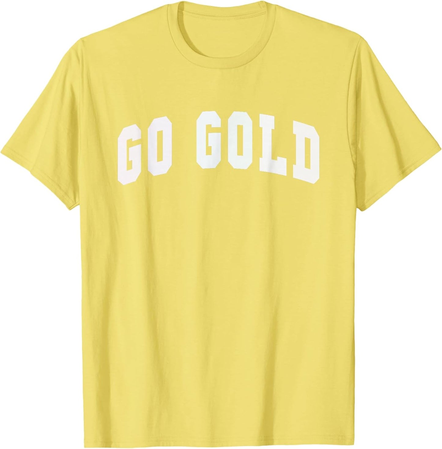 Retro Let's GO Gold Team Motivational War Game Spirit Week T-Shirt