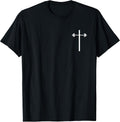 Dumbbell Barbell Cross Christian Gym Workout in Pocket T-Shirt