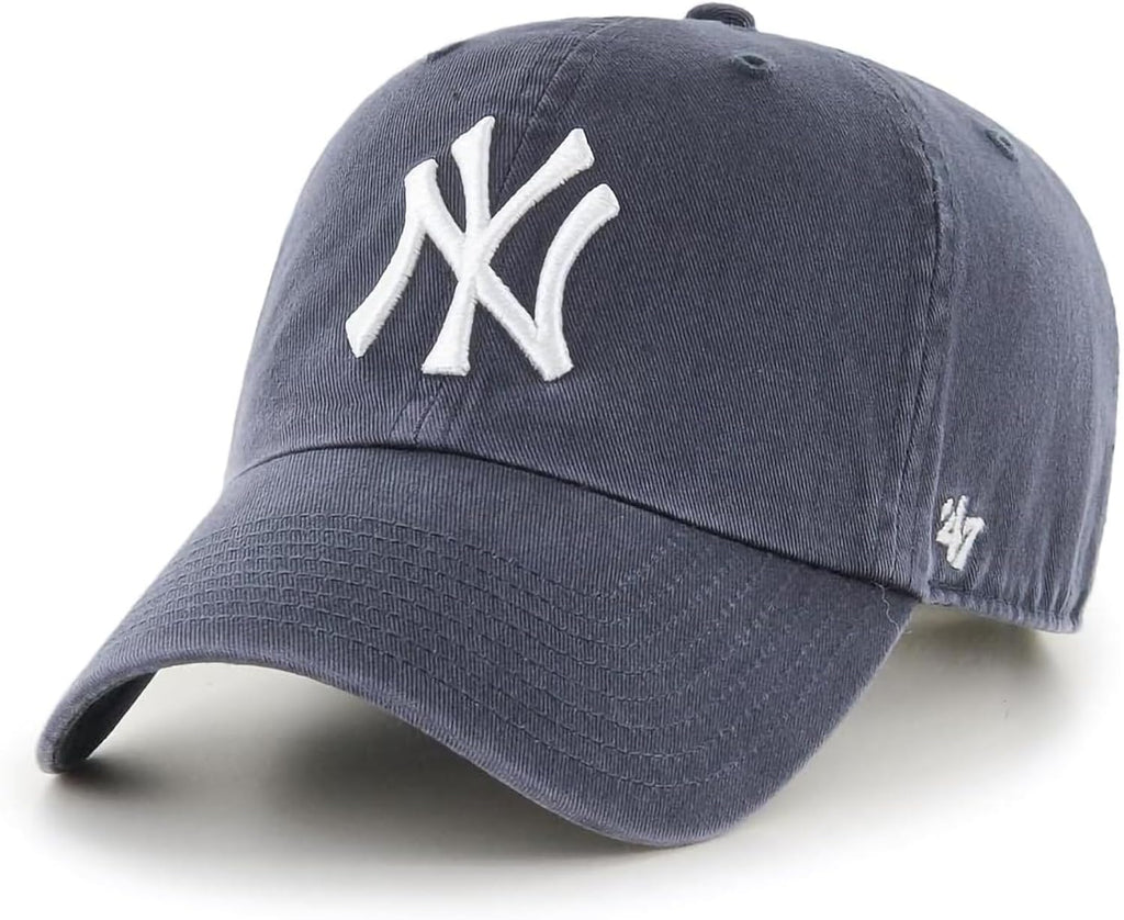 Brand MLB Primary Logo Clean Up Adjustable Baseball Cap Hat, Adult