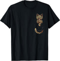 Pocket Tortoiseshell Tortie Cat - T-Shirt T-Shirt