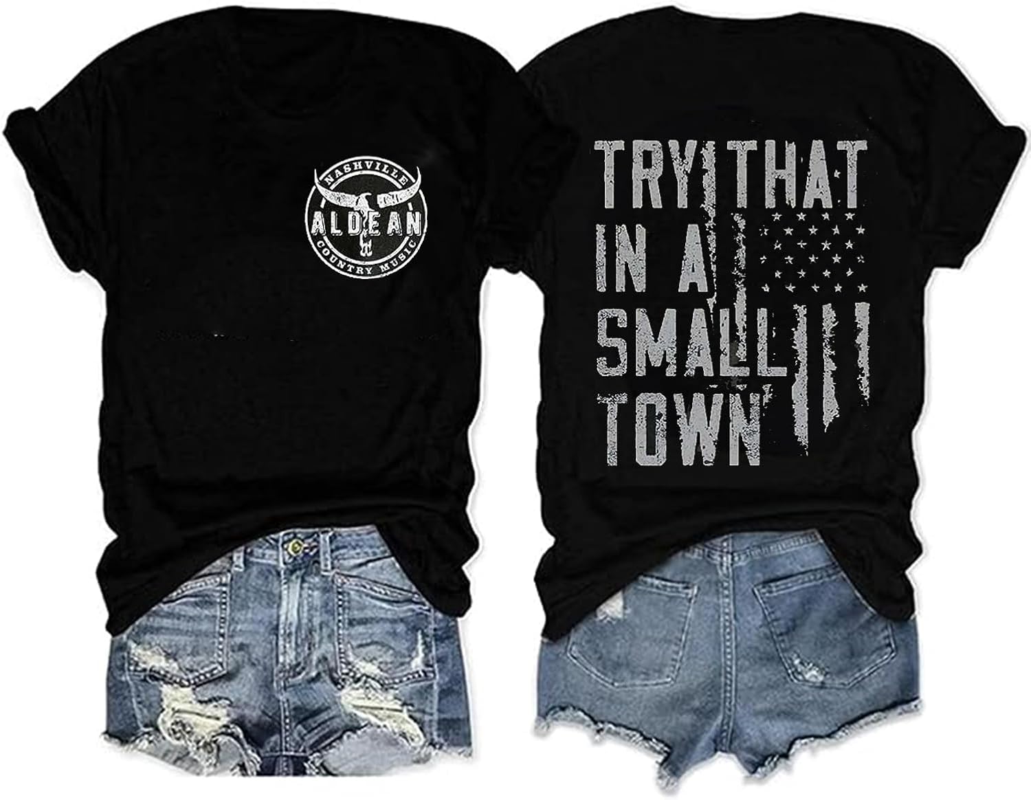 Funny Letter Print Country Music Shirt for Women Concert Shirts Vintage Country Western Casual T-Shirt Tops
