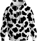 Novelty Long Sleeve Hoodie Funny Fashion Cow Graphic Sweatshirts