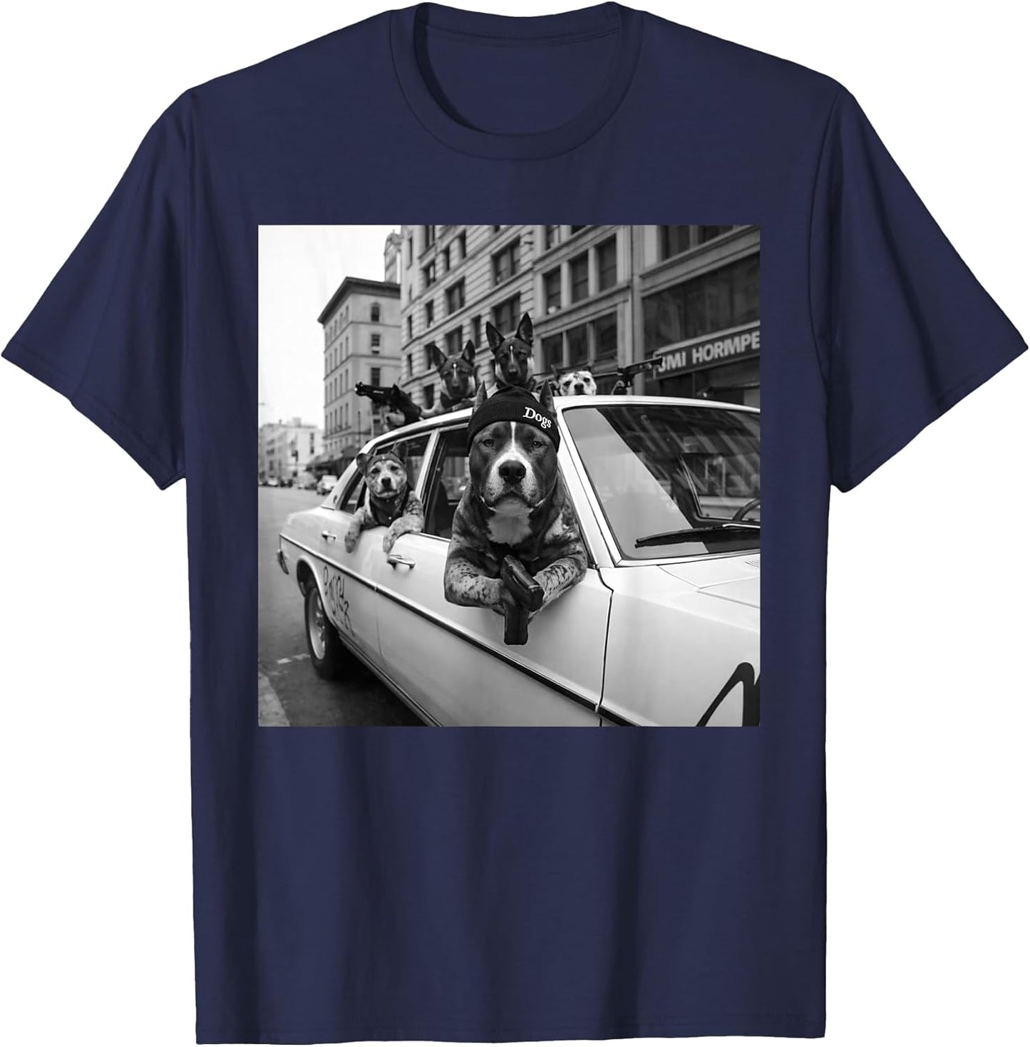 Gangster Dog Street Style Funny Tees