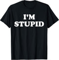 I'm with Stupid Funny Matching Couples Sarcastic T-Shirt