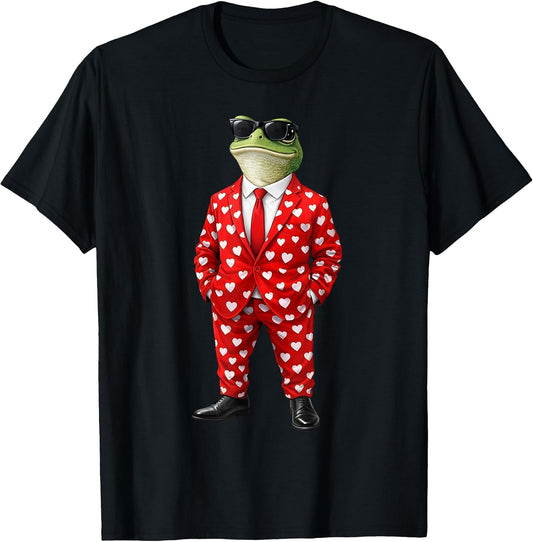 Frog Valentine Heart Love Funny Animal Valentine's