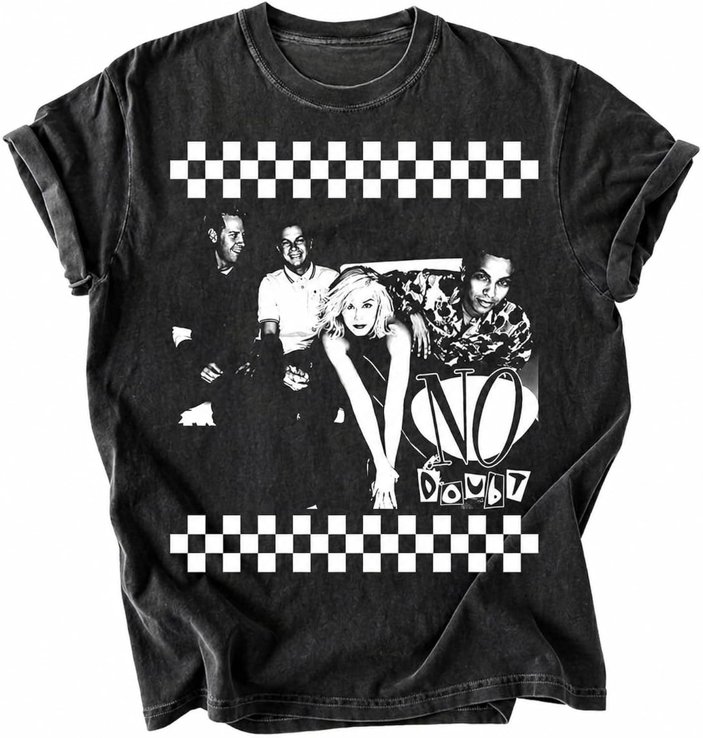 Band Music Unisex Tee, No Doubt Band Shirt, Unisex T-Shirt for Rock Fans Black