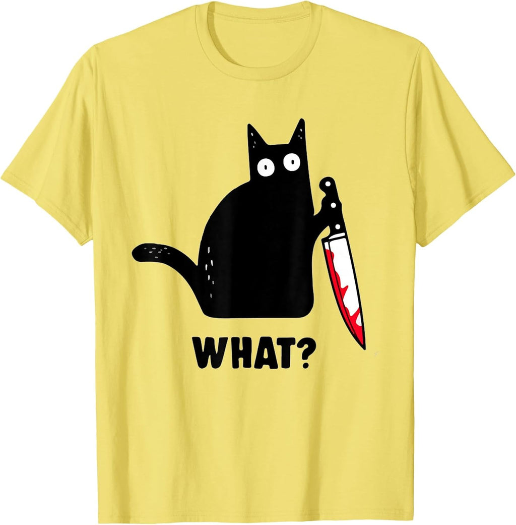 What Murderous Cat Holding Knife Halloween Costume