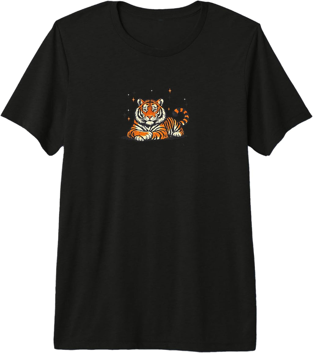 Cute Retro Tiger Graphic Merch For Women Girls