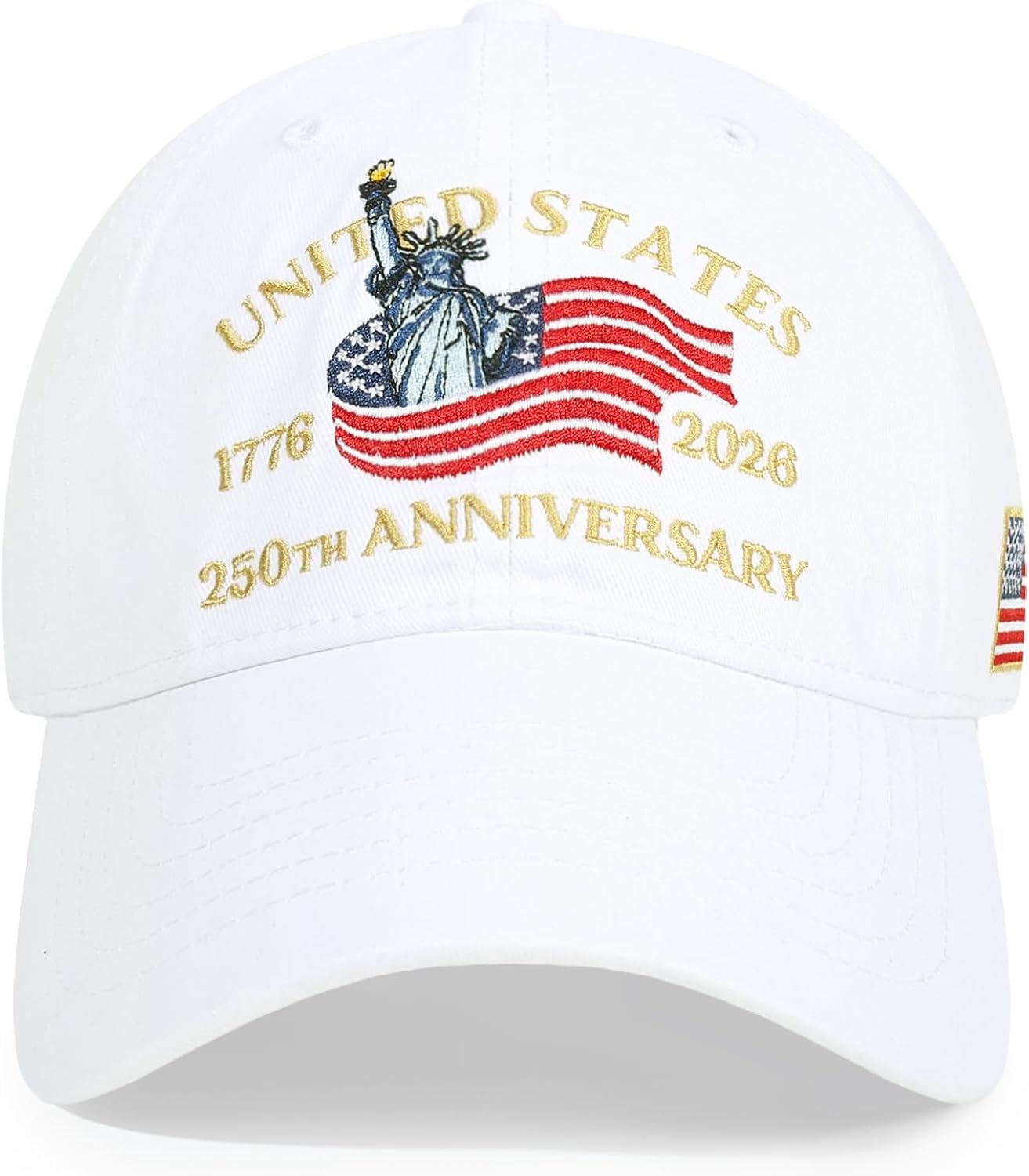 USA 250th Anniversary Baseball Cap (1776-2026) Patriotic Embroidered American Hat for Men Women