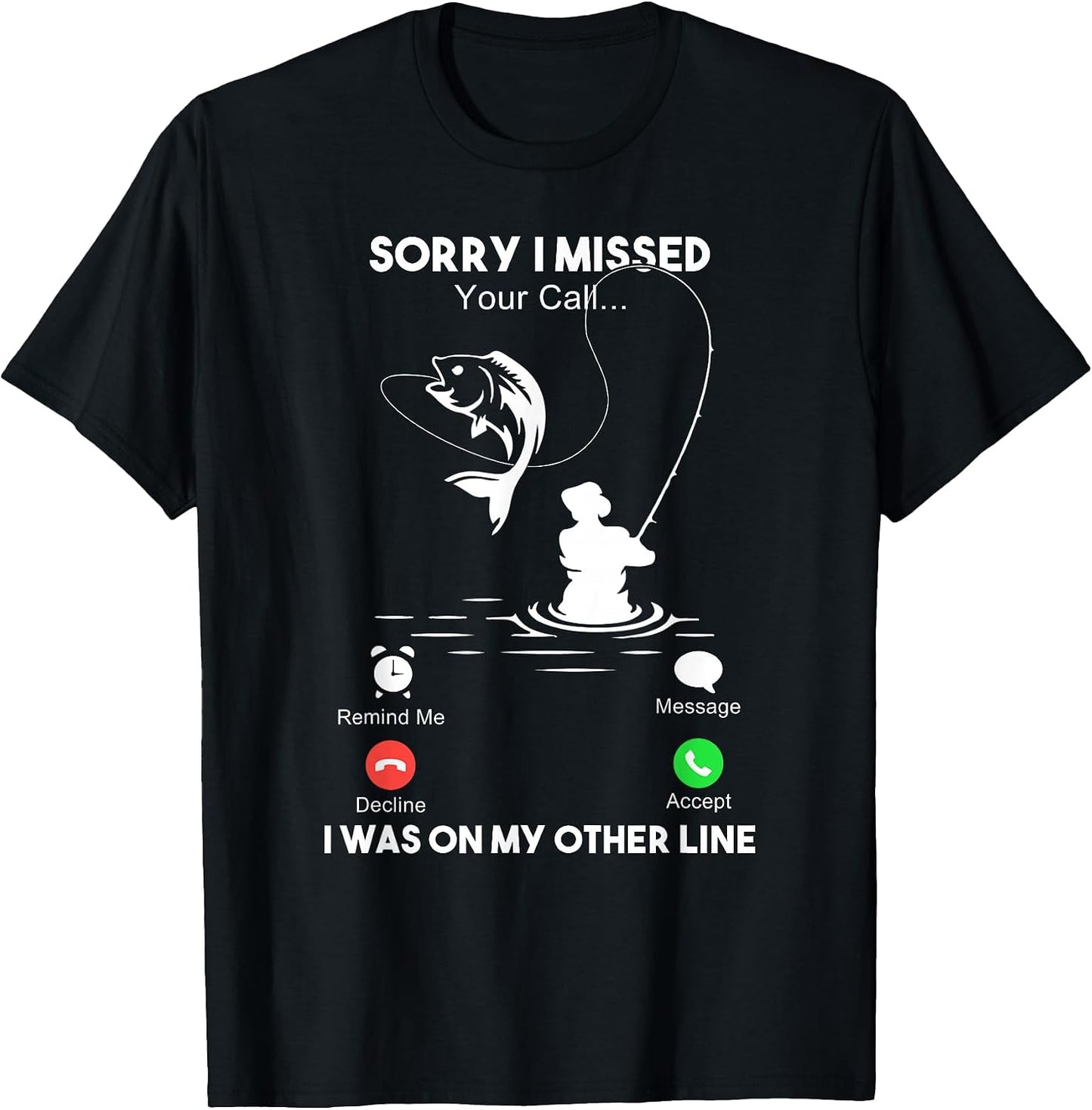 Funny I Was On My Other Line Mens Fishing