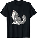 Cute Baby Howling Wolf Cub Sketch Gifts Costume