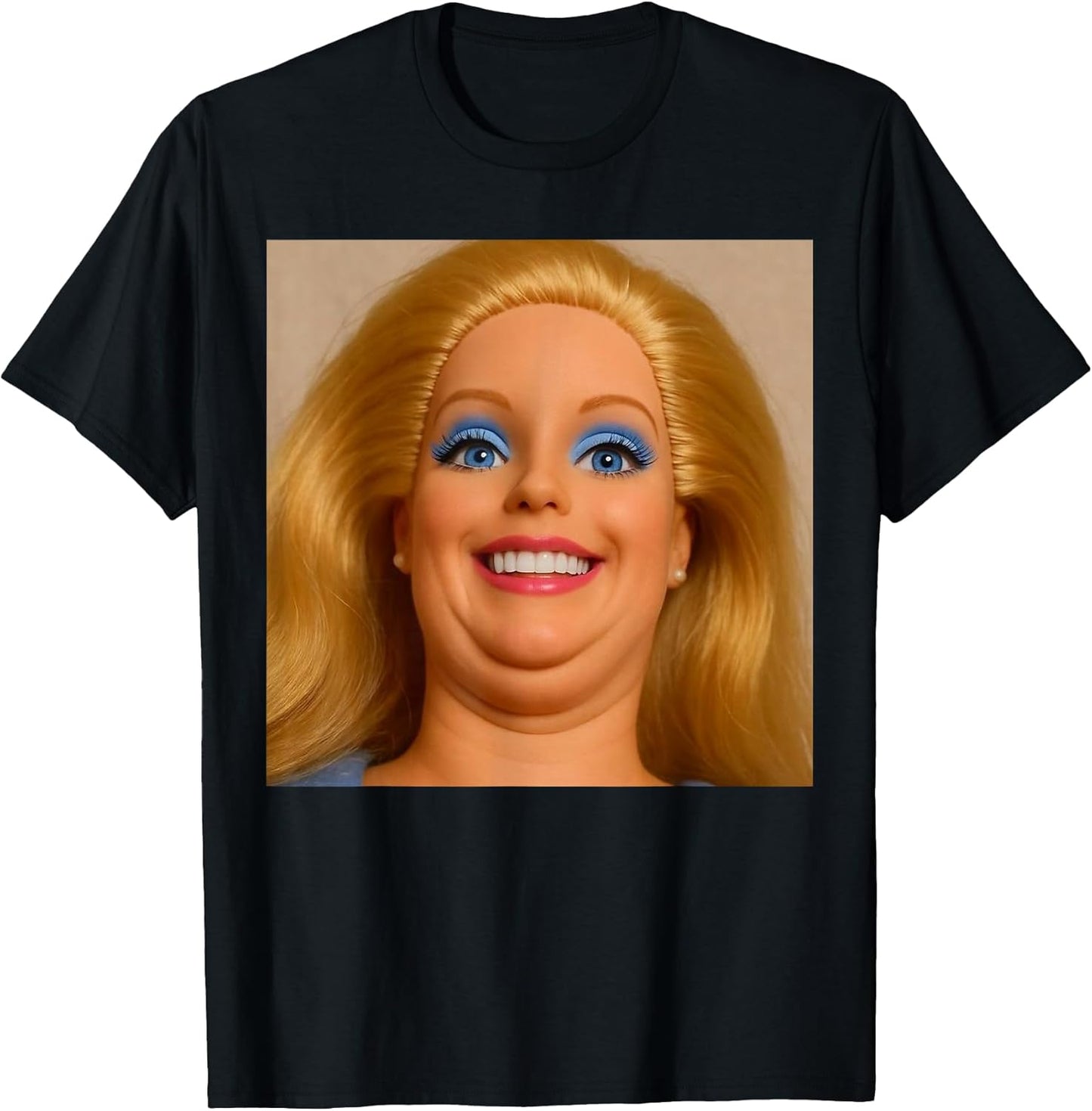 Funny Disgusting Doll face Meme Y2K Sarcastic Meme