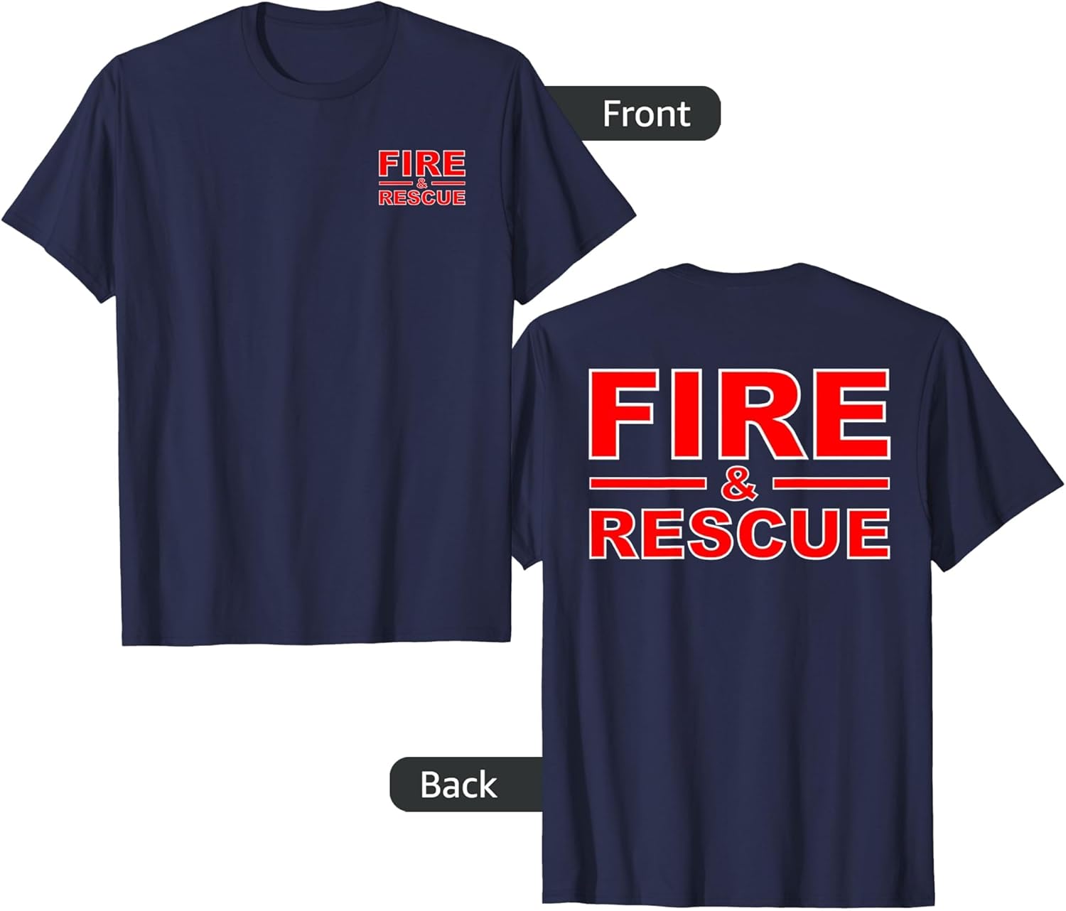 FIRE AND RESCUE GEAR (DOUBLE SIDED FRONT AND BACK)