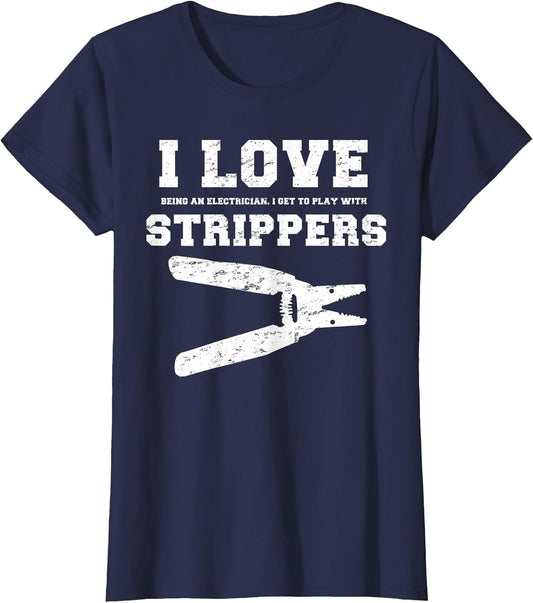 1Key Funny Electrician T-Shirts