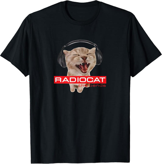 Kitten Headphones Cat Tech House Music Funny Cat Lover T-Shirt
