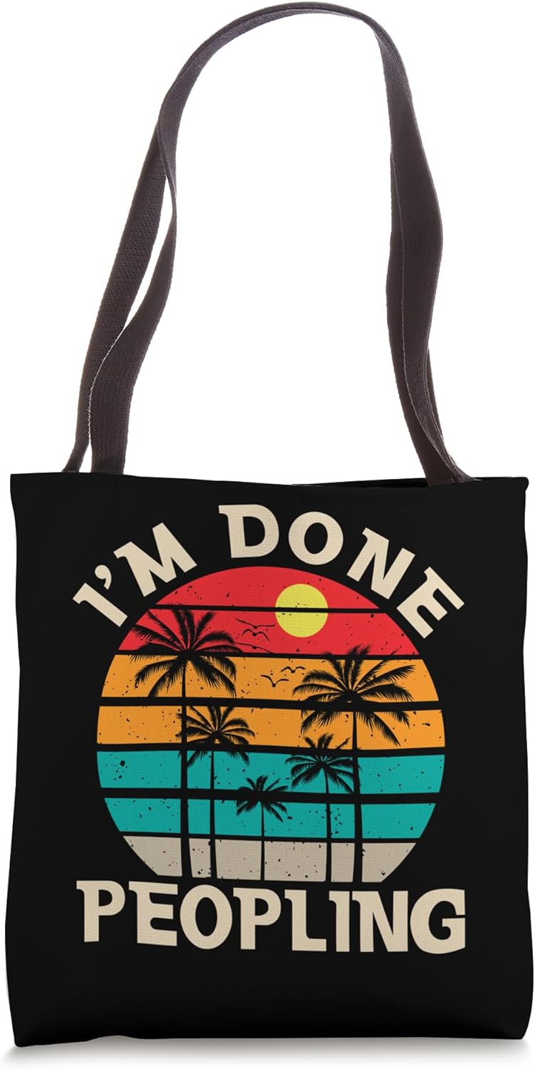 Retro I'm Done Peopling Gift Tee