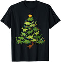 Christmas Tree Dinosaur T-rex Xmas Lights Holiday.