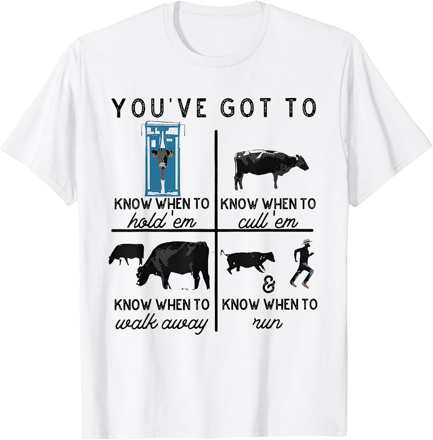Cow You've Got To Know When Shirt
