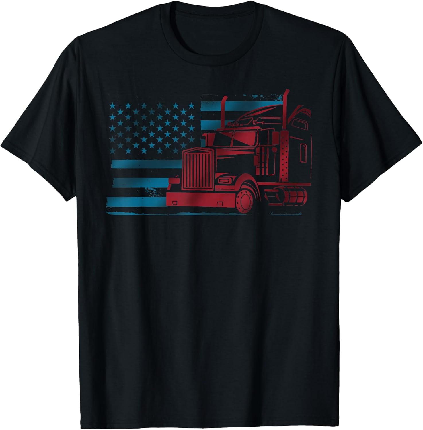 US Flag Trucker Freedom Trucking Convoy Driver