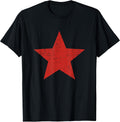 Grunge Alternative Distressed Red Star 90s Rock Band Music T-Shirt