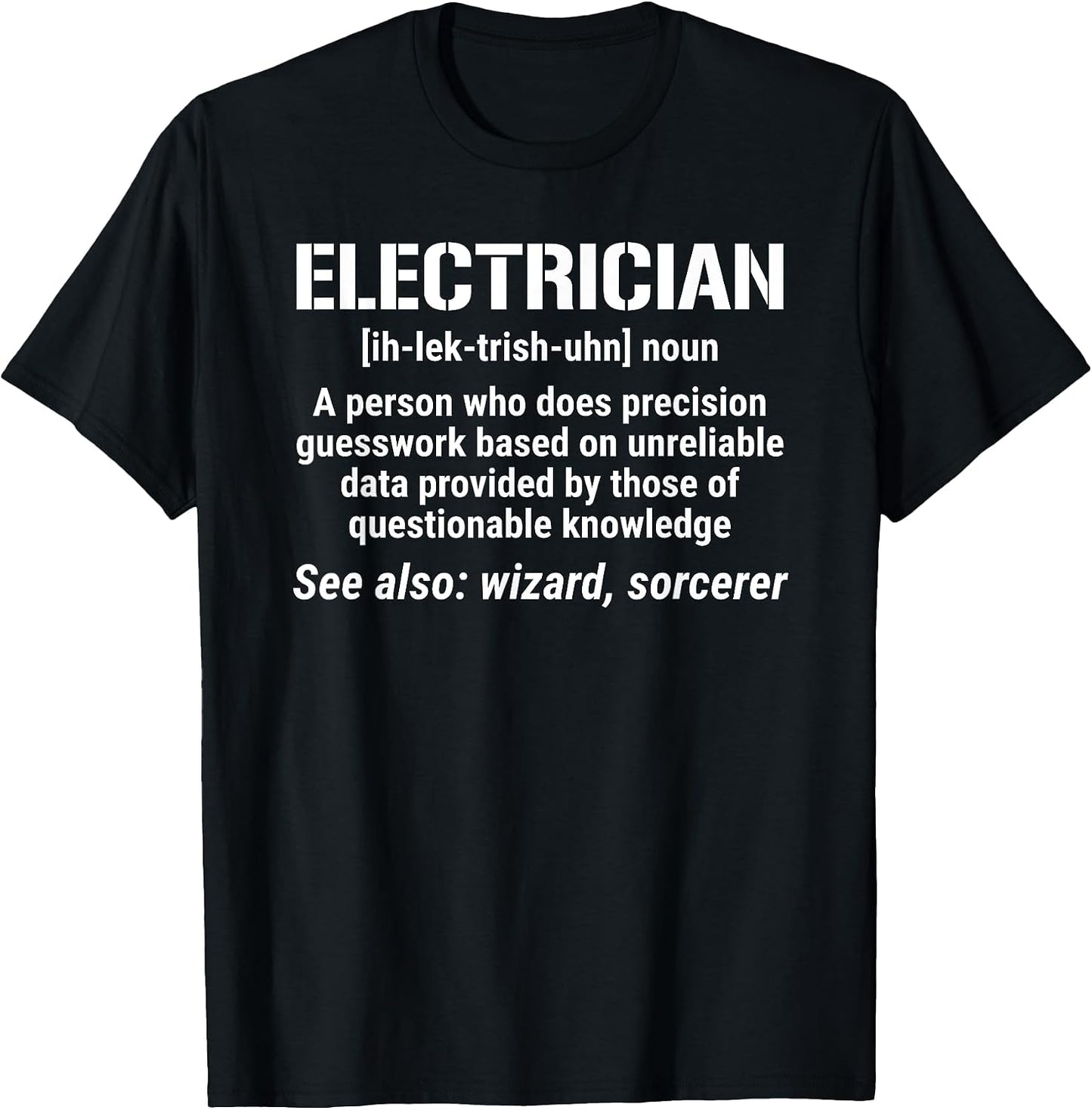 Funny Electrician Definition Apparel