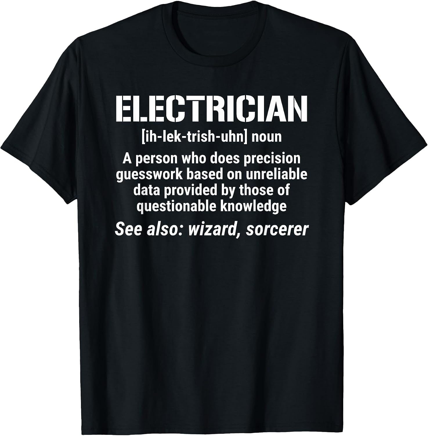 Funny Electrician Definition Apparel