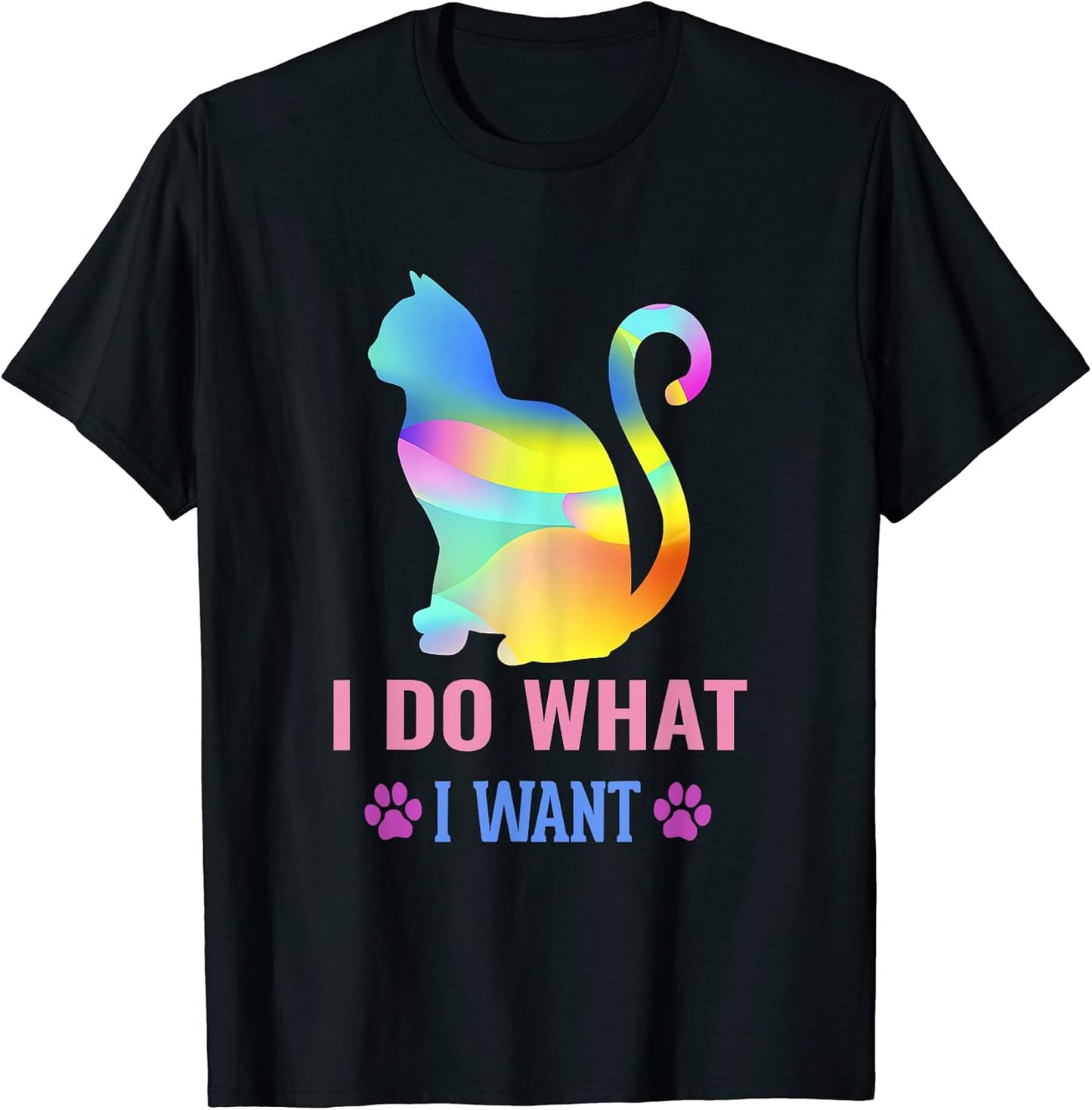 Novelty I do what I want cat funny cat lover T-Shirt