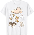 Funny Idiom Raining Cats and Dogs Kitten Puppy for Pet Lover T-Shirt