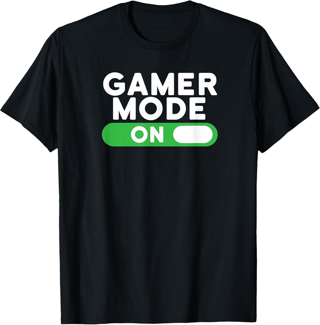 Gamer Mode On Funny Novelty Gaming Video Games T Shirt T-Shirt