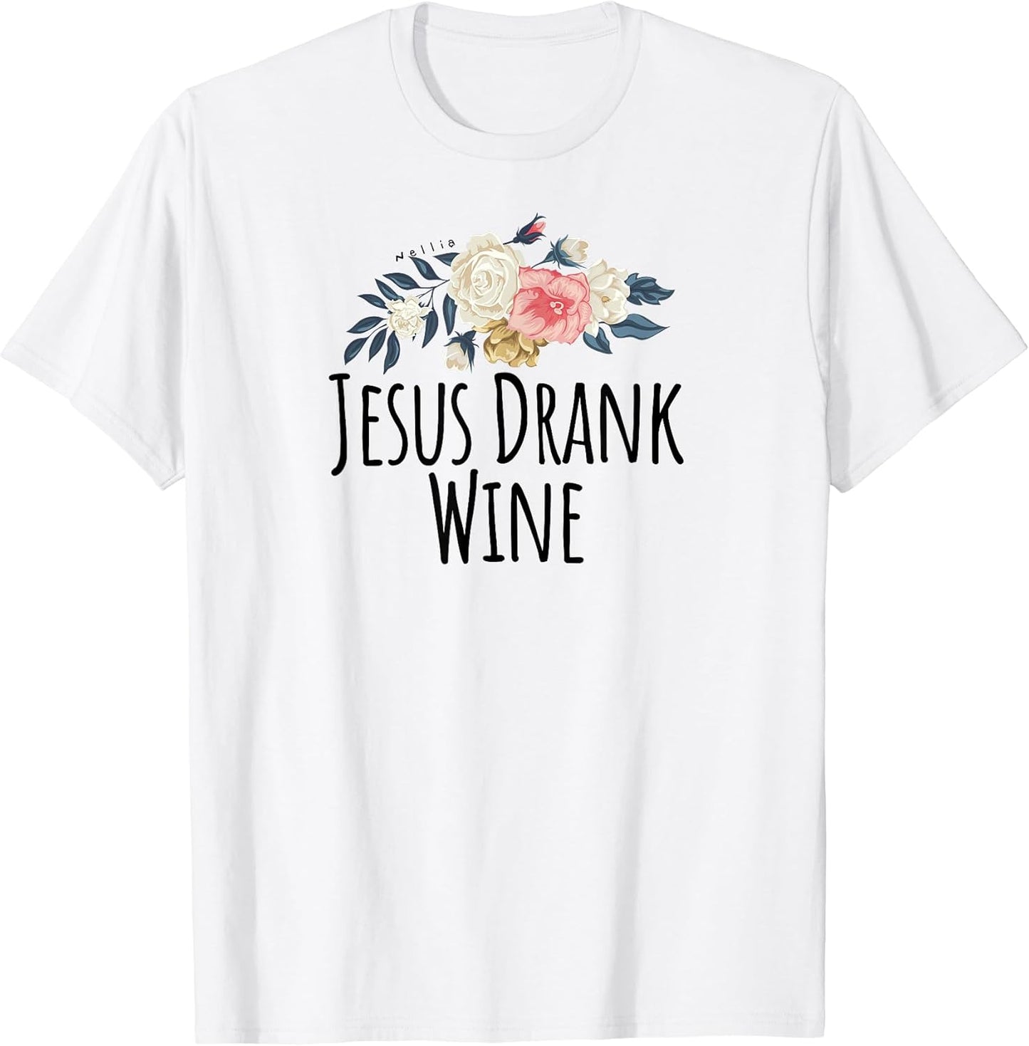 Funny Shirt Flower Graphic Tee NELLIA