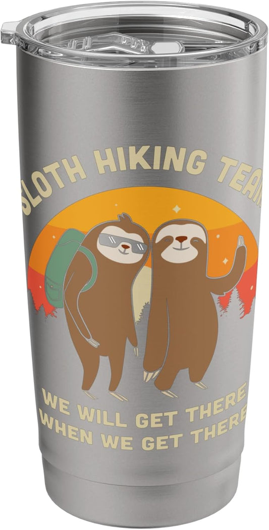 Funny Sloth Hiking Tee Shirts