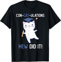 Class of 2026 Graduate Mew Did It Cat Lover Graduation Cats T-Shirt