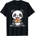 Funny Panda with Pizza Graphics