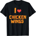 I love Chicken Wings Heart Fast Food Shirt Gift