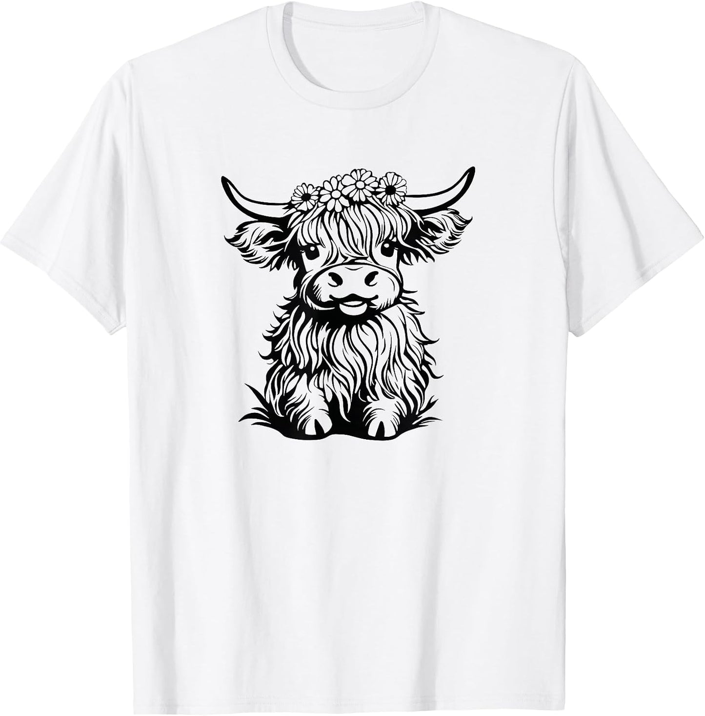 Highland Cow Cute Animal Farm Life Funny Animal