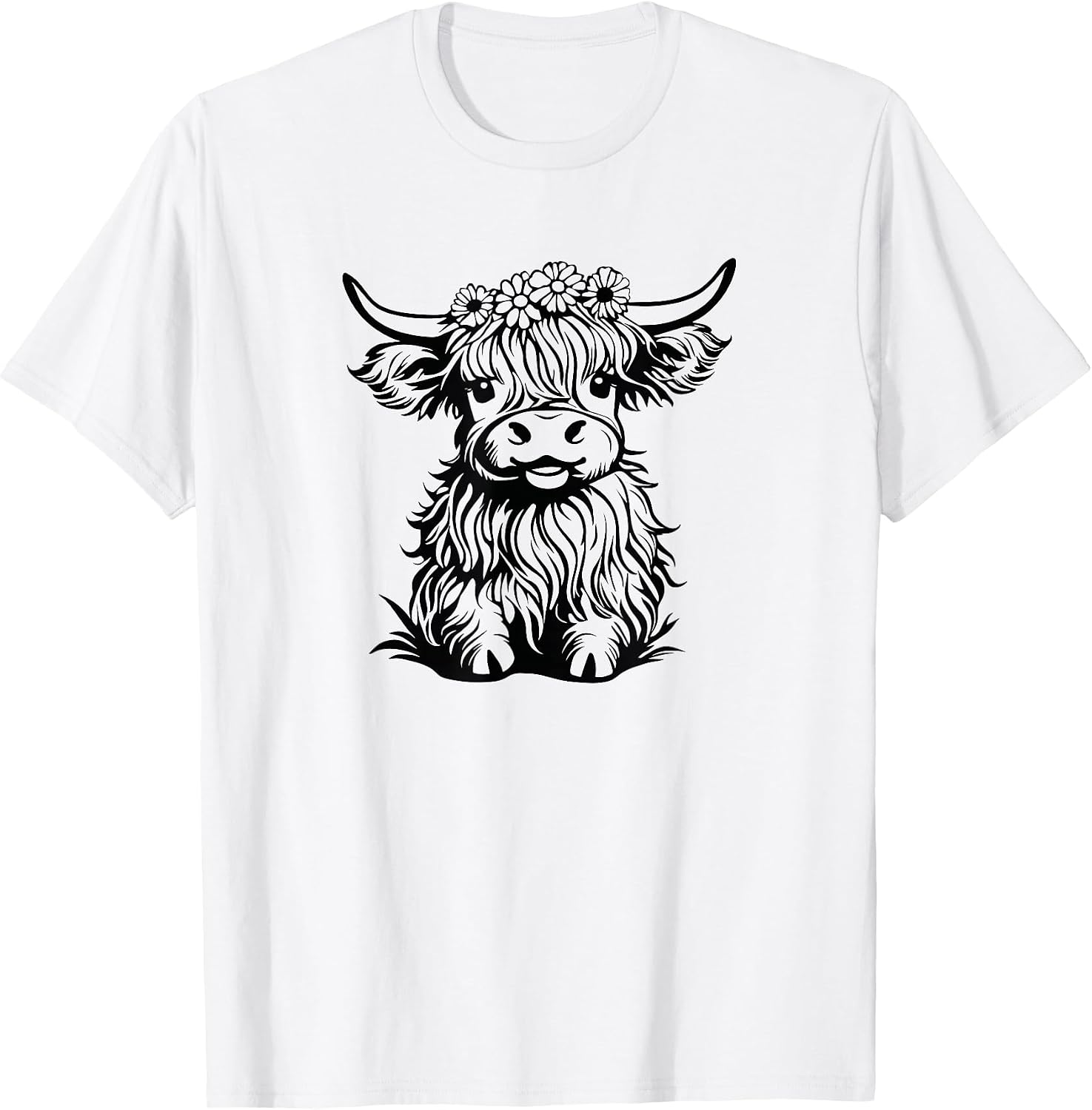 Highland Cow Cute Animal Farm Life Funny Animal