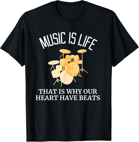 Music is LIfe Design Tee by Ed