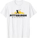 Pittsburgh Baseball Vintage Minimalist Retro Baseball Lover T-Shirt