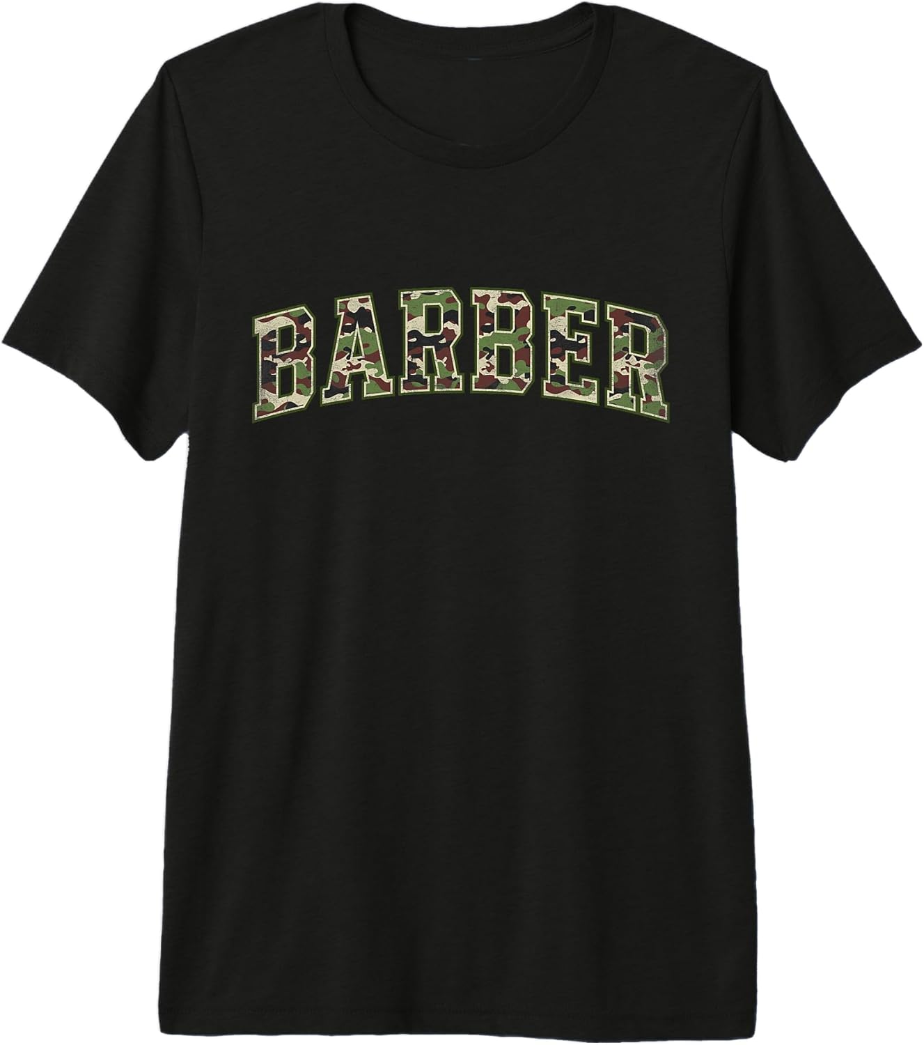 Camo Barber Varsity Design