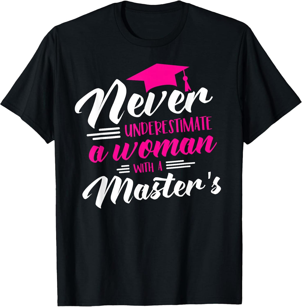 Never Underestimate Woman Master Degree Vizsla