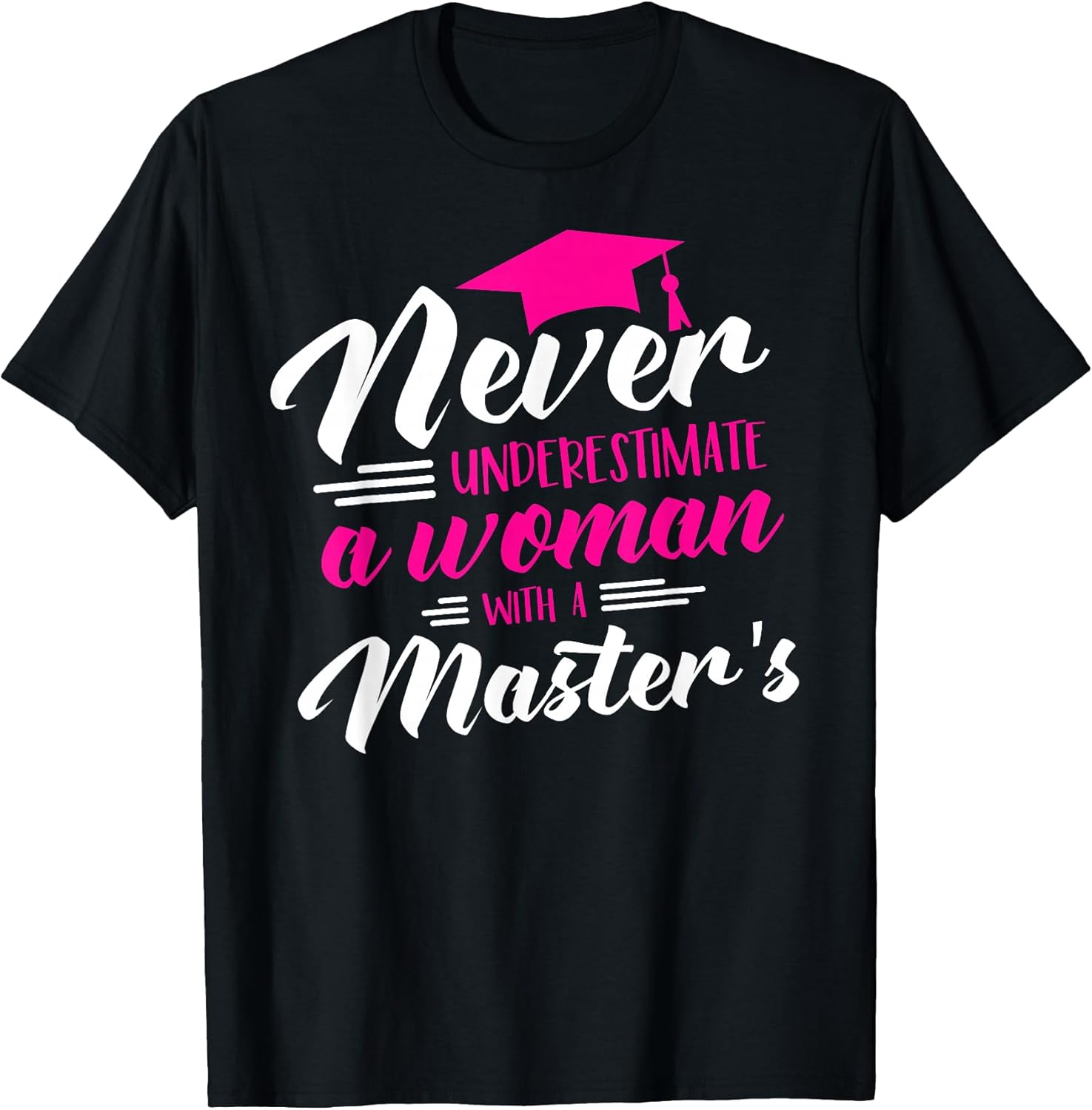 Never Underestimate Woman Master Degree Vizsla