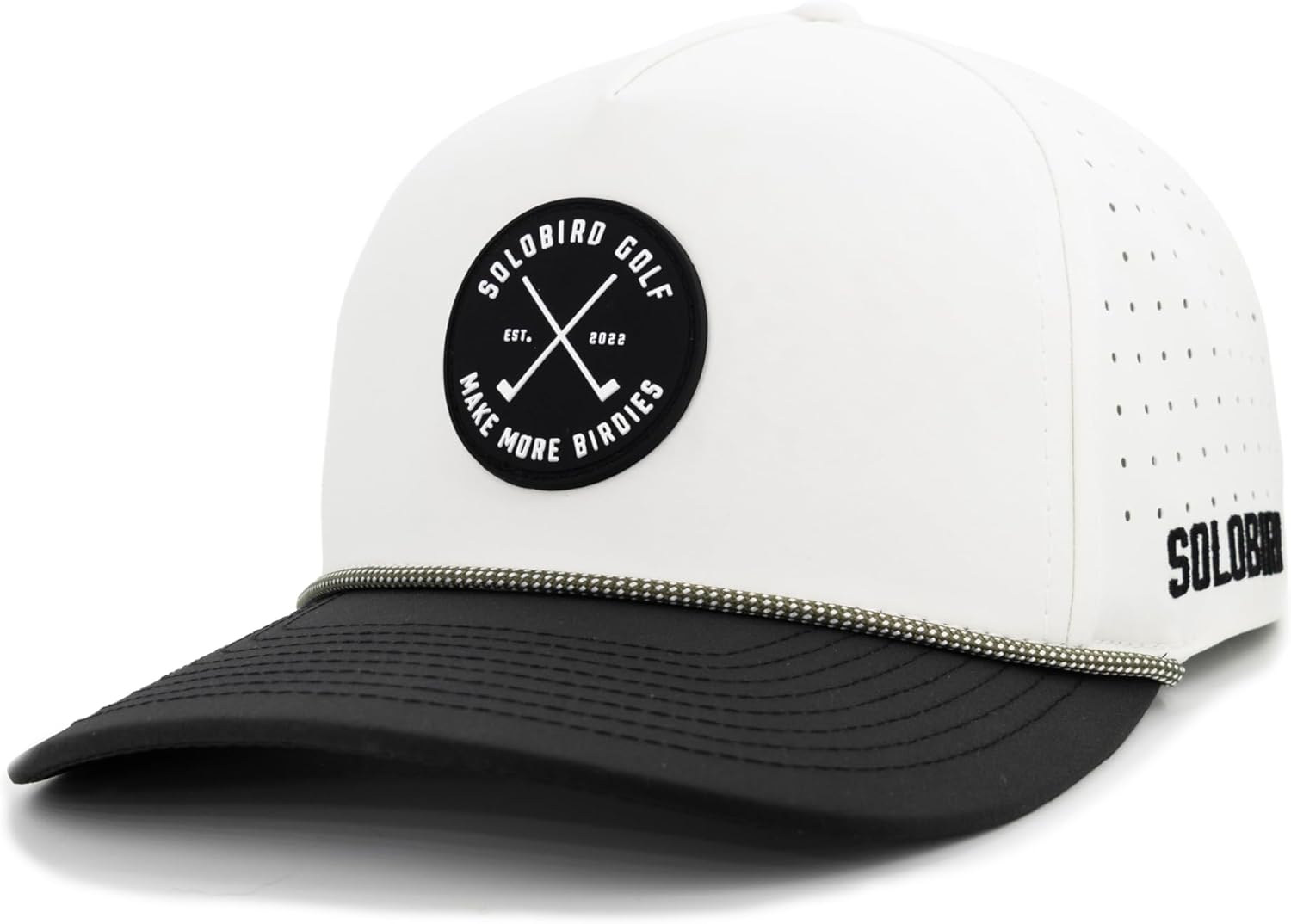 Golf Hat for Men - Golf Snapback - Fun Hat for Golfing - Rope Golf Hat for Men and Women - Make More Birdies