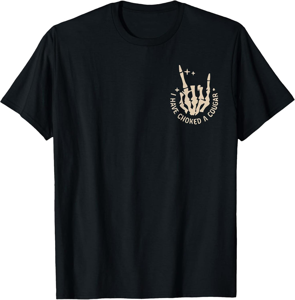 Retro Never Killed A Mountain Lion But I've Choked A Cougar T-Shirt